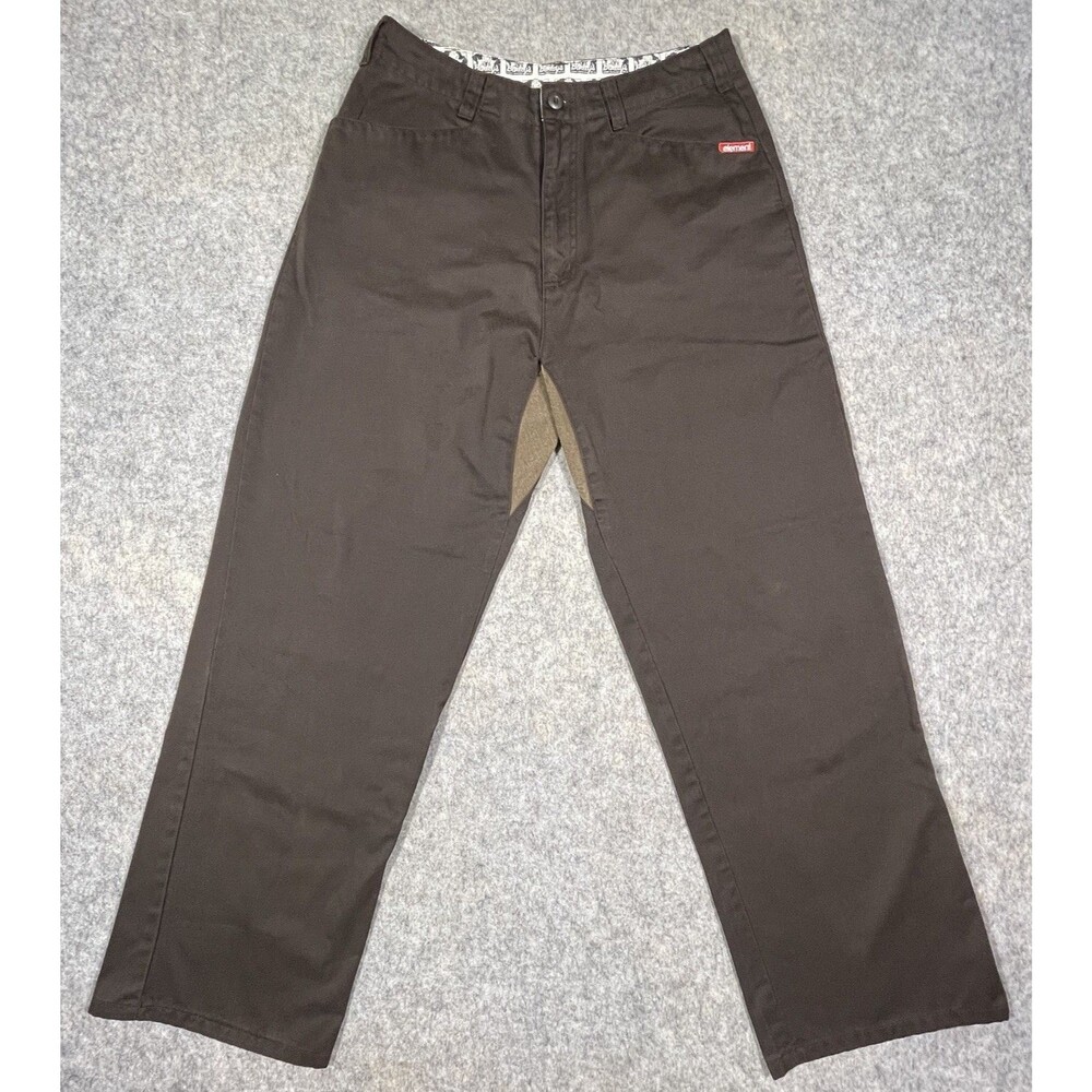 Element Burley’s Skateboarding Pants Y2K Brown Size 32 x 31